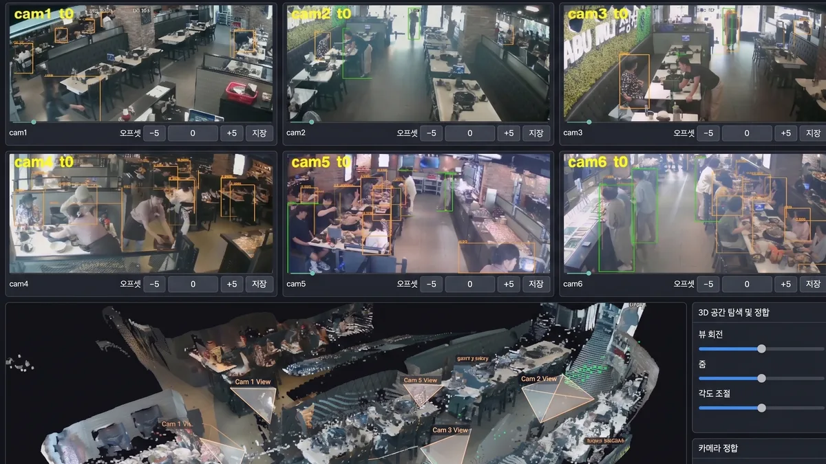 멀티 CCTV 공간 통합